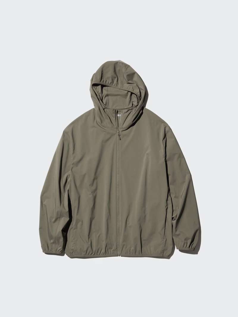 Jual Uniqlo Jaket Parka Saku Hoodie Pocketable Pria Proteksi Sinar