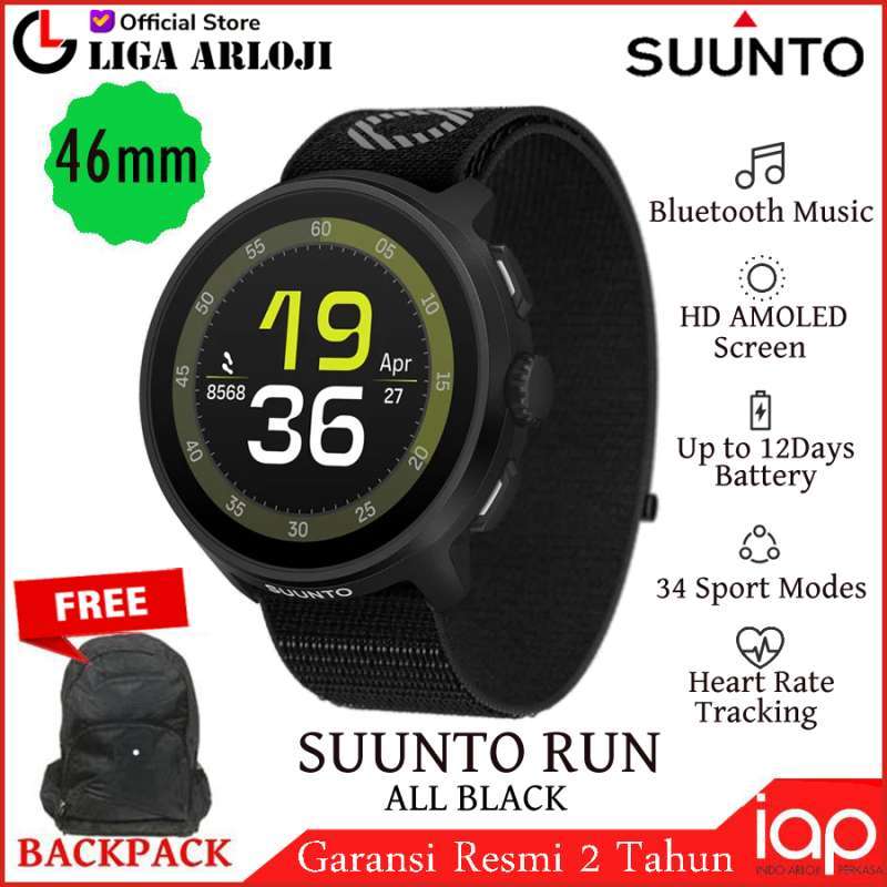 Suunto Best Running Watch For Ultra Marathons Suunto RUN All BLACK