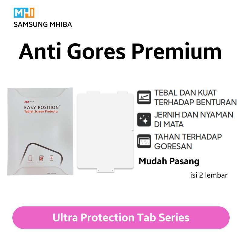 Anti Gores Ultra Protection untuk Samsung Galaxy Tab Series dengan Clear Finish, Ukuran Pas, dan Ketahanan Tinggi. Cocok untuk Pengguna yang Aktif