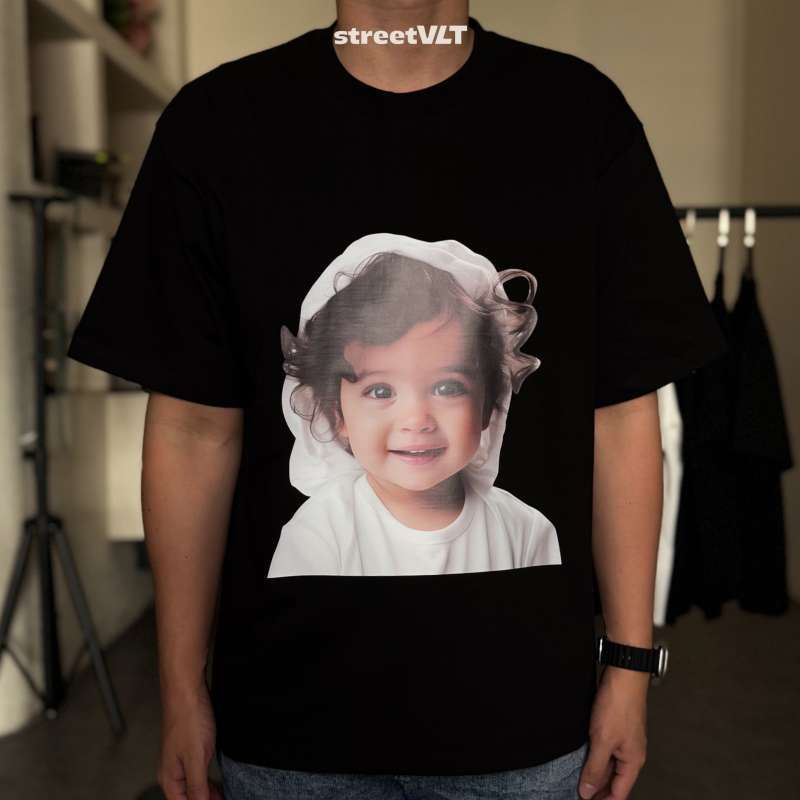 Jual Adlv Baby Face Wave Hair Short Sleeve T-shirt Acme De