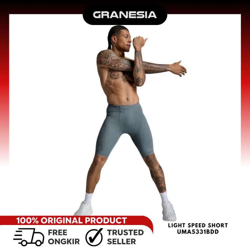 (Granesia) 2XU Men's Light Speed Compression Shorts MA5331BDD|Celana Pendek  Lari Gym Pria