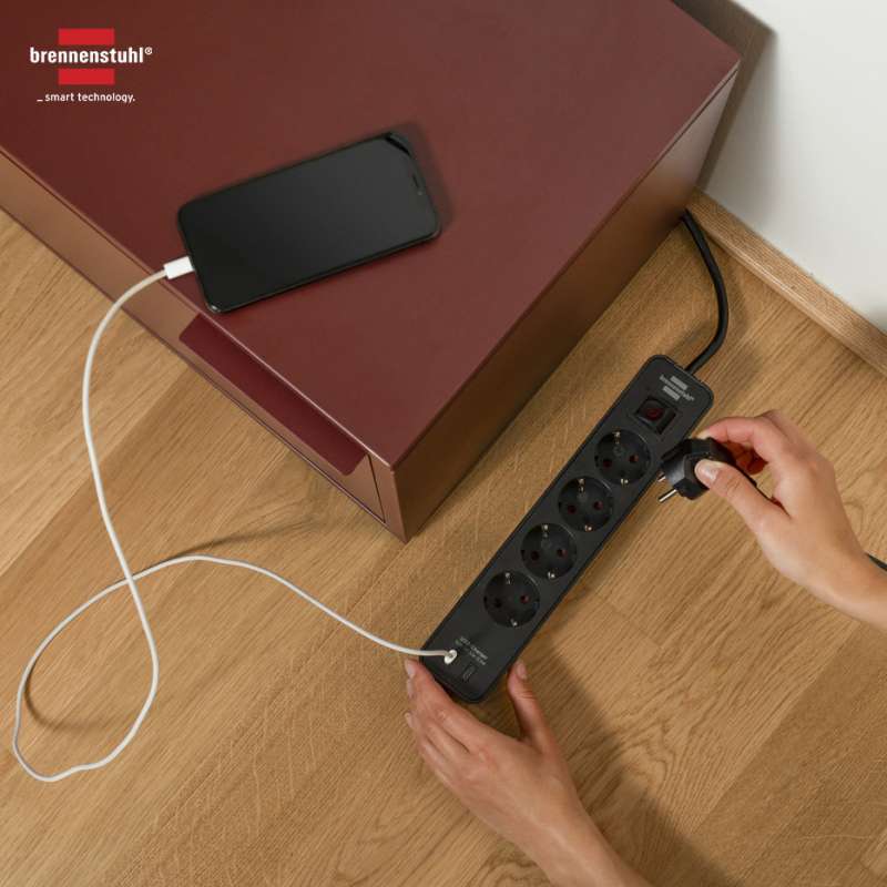 Brennenstuhl®estilo Charging Station With Textile Surface (furniture Socket With 1x