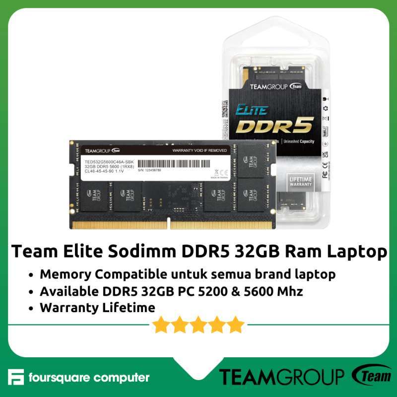 Teamgroup 32gb Ram Notebook TEAMGROUP 32GB DDR4 3200MHz SO-DIMM