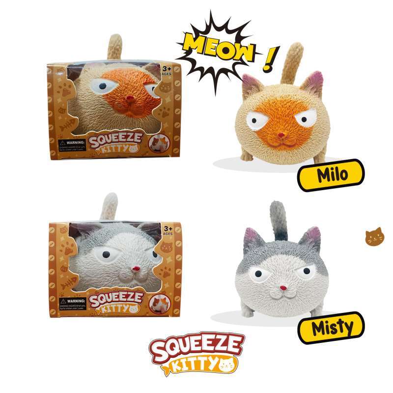 MAINAN SQUISHY KUCING ANGRY CAT TOYS