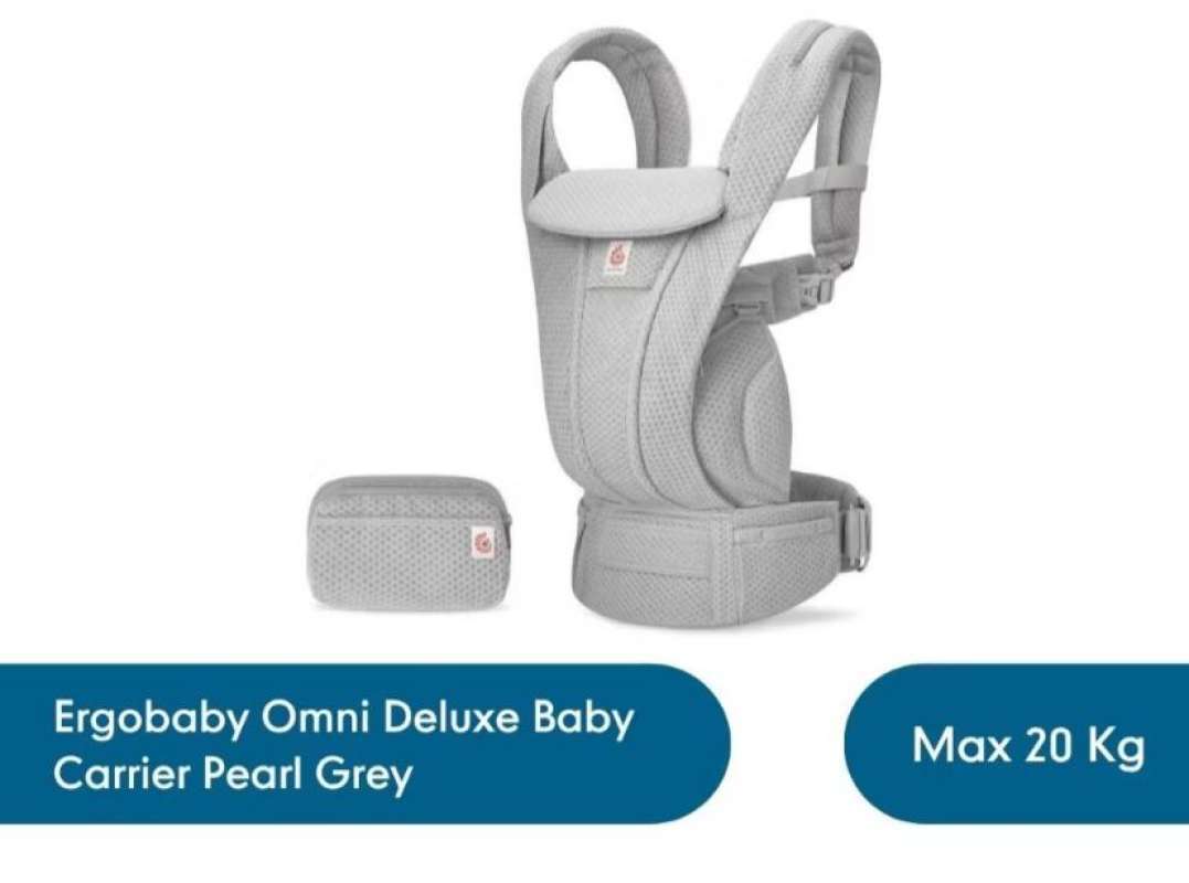 Pearl Grey Mesh Ergobaby Ergobaby Omni Deluxe Mesh Carrier