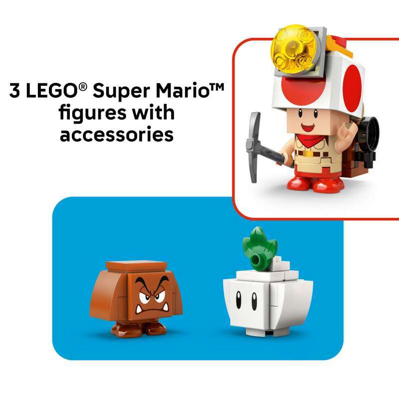 LEGO Super Mario 72040 Captain Toad's Camp (159 Pieces) Balok Mainan Anak  (6 Tahun+)