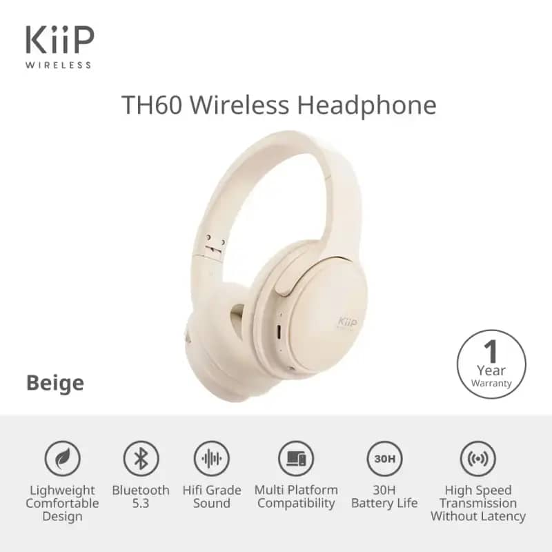 Promo Kiip Wireless Th60 Headphone Bluetooth Headset Earphone