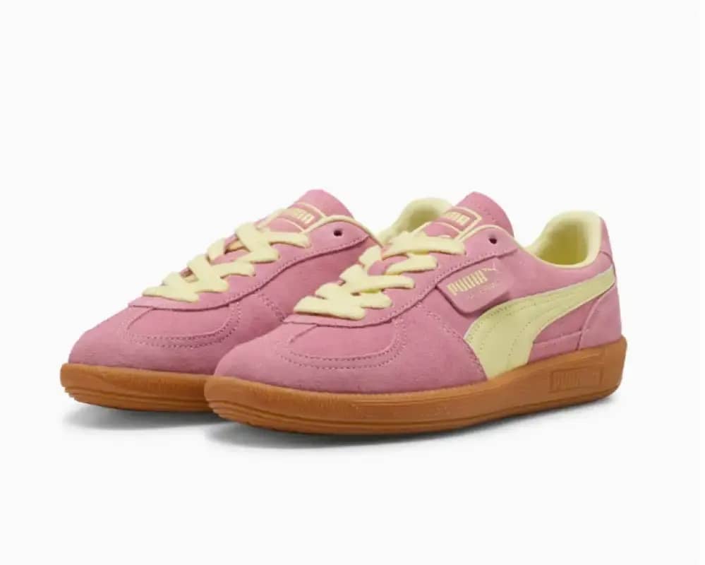 Casual Shoes Puma Pink Glitter Shoes Womens PUMA Palermo Athletic