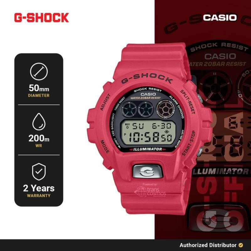 [READY INSTANT] Jam Tangan Pria Digital G-Shock DW-6900TR-4DR Original Red