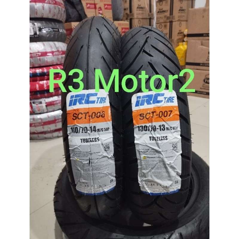 Jual Paket Ban Tubeless Pcx 160 Depan Belakang Irc 110/70-14 Sct