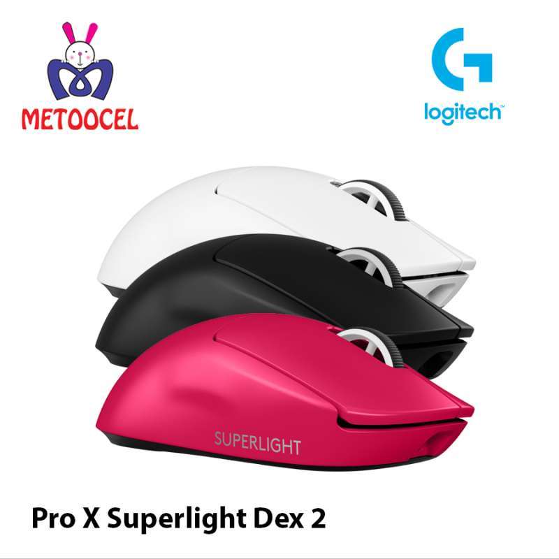 Logitech G PRO X SUPERLIGHT DEX LIGHTSPEED Wireless Gaming Mouse  Pro-Grade 60g Sensor DPI 32k, untuk PC/Mac