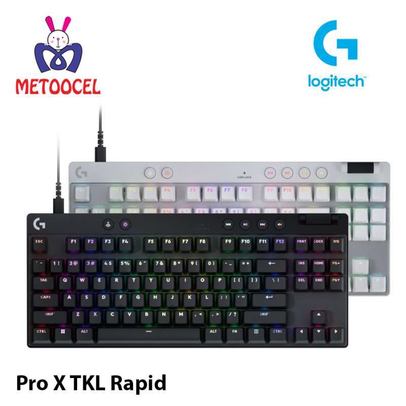 Logitech G PRO X TKL RAPID Gaming Keyboard Wired USB-C dengan Switch Analog  Magnetik Rapid Trigger LIGHTSYNC RGB Tenkeyless