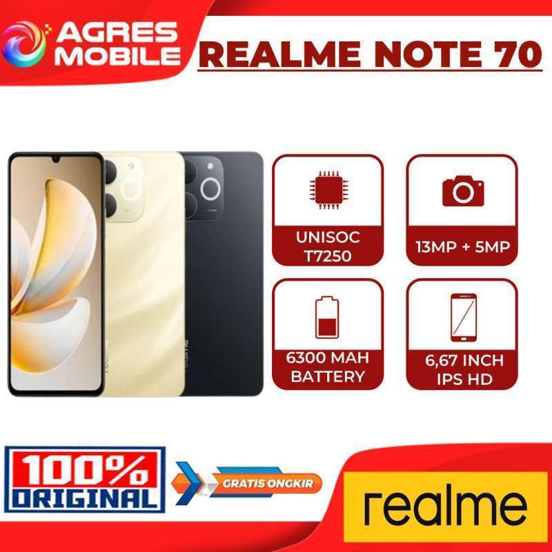 realme Note 70T 4GB/64GB ゴールド&ブラック 2台セット