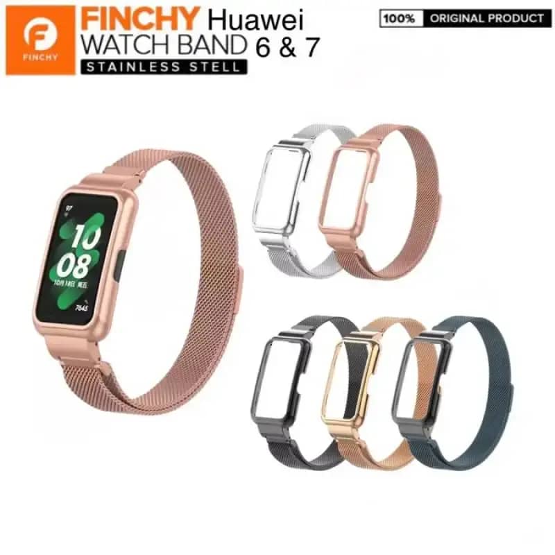 FINCHY STAINLESS STEEL MILANESE METAL STRAP HONOR BAND WRISTBAND