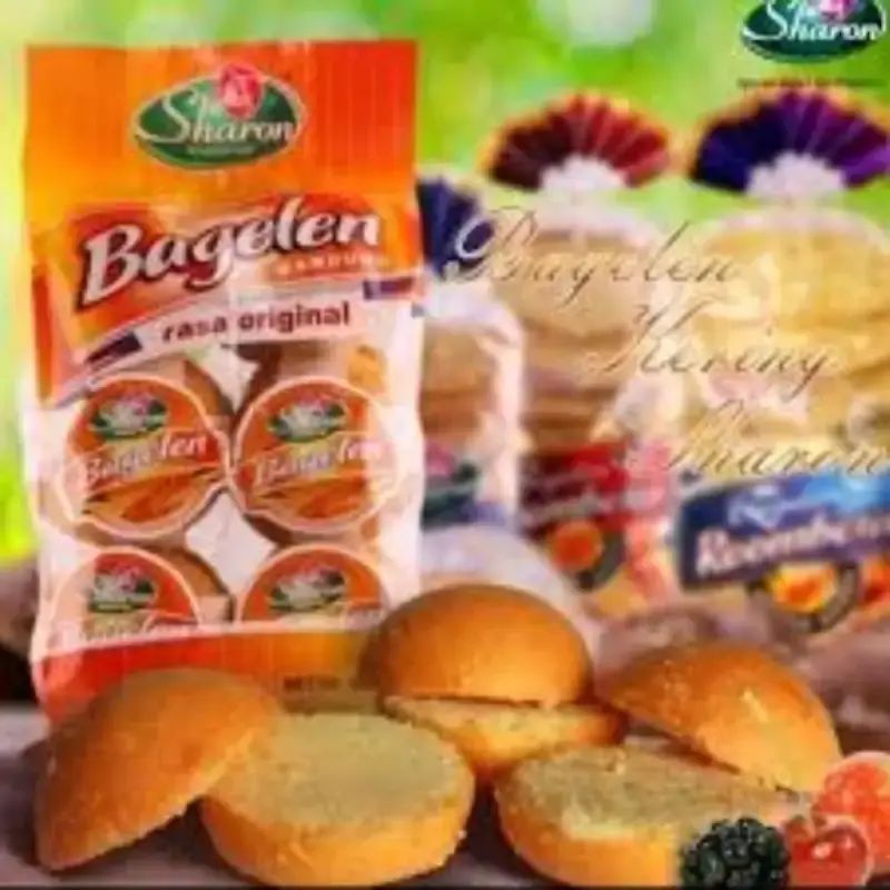 Jual [ Isi 32 / 30 @10g ] Bagelen Sharon Roti Kering Snack Cemilan Enak ...