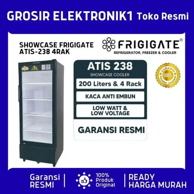 Jual Showcase Frigigate Atis 238 4 Rak Display Cooler Di Seller Grosir ...