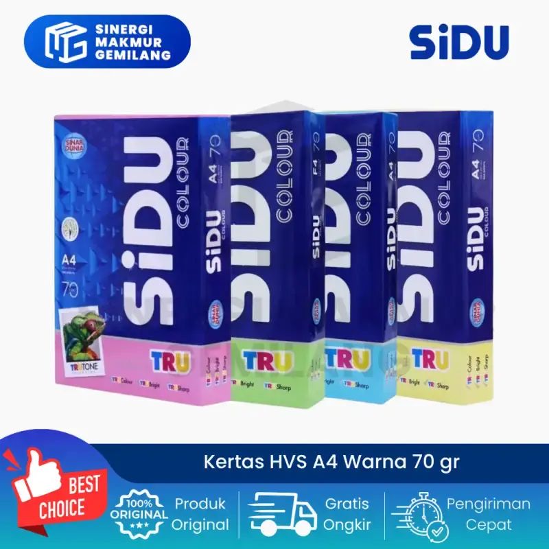 Jual Kertas Hvs Warna/colored Paper A4 70 Gr Sinar Dunia (rim) Di ...