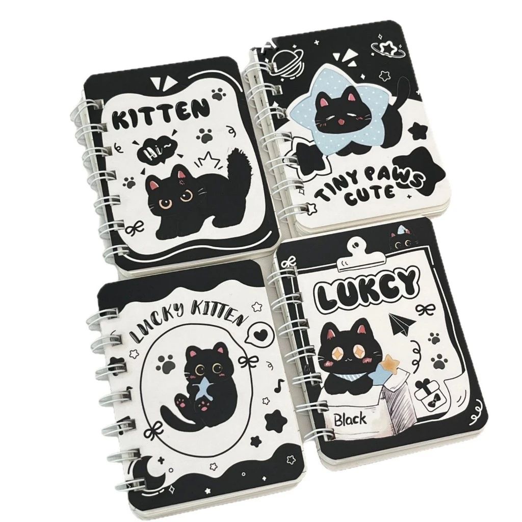 Jual Stt009 - Notes Spiral A7 Mini Notebook Bergaris Gambar Lucu Kucing ...