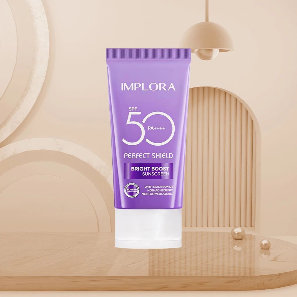 Promo Implora Perfect Shield Bright Boost Sunscreen Spf 50 Pa++++ 25ml ...