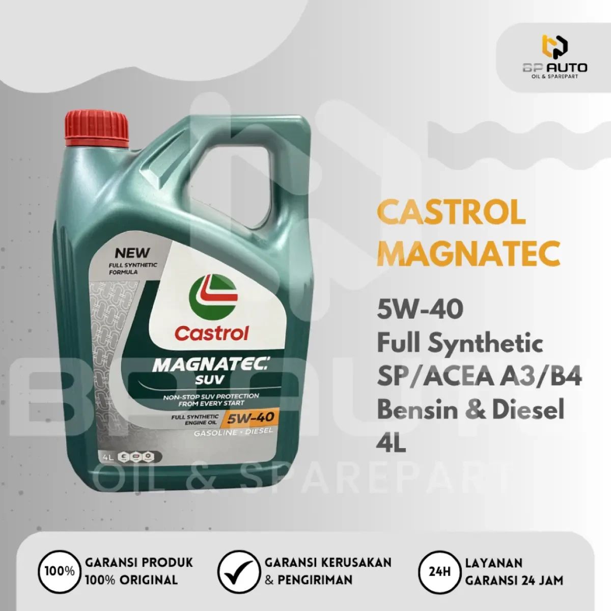 Castrol EDGE 5W-40 SQ 車 4L×6 未開栓