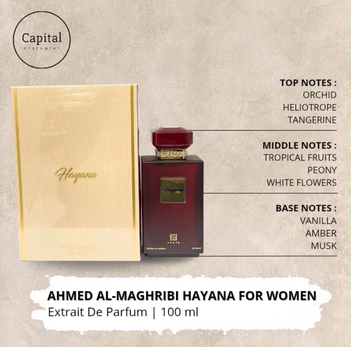 Jual Ahmed Al Maghribi Hayana For Women Extrait De Parfum 100 Ml