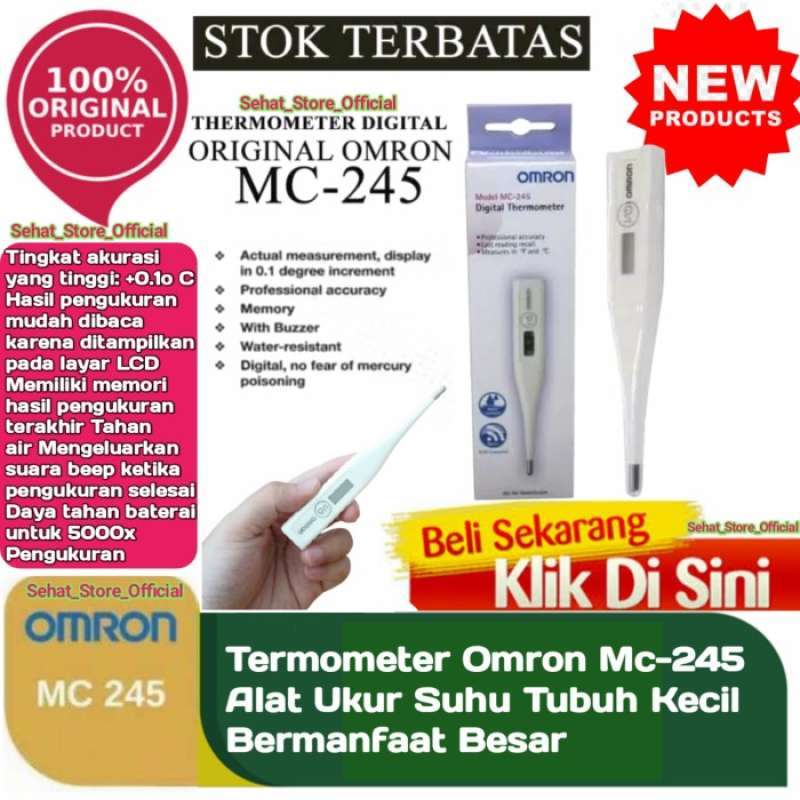 Promo Thermometer OMRON Mc245 Termometer Alat Ukur Suhu Tubuh Termo