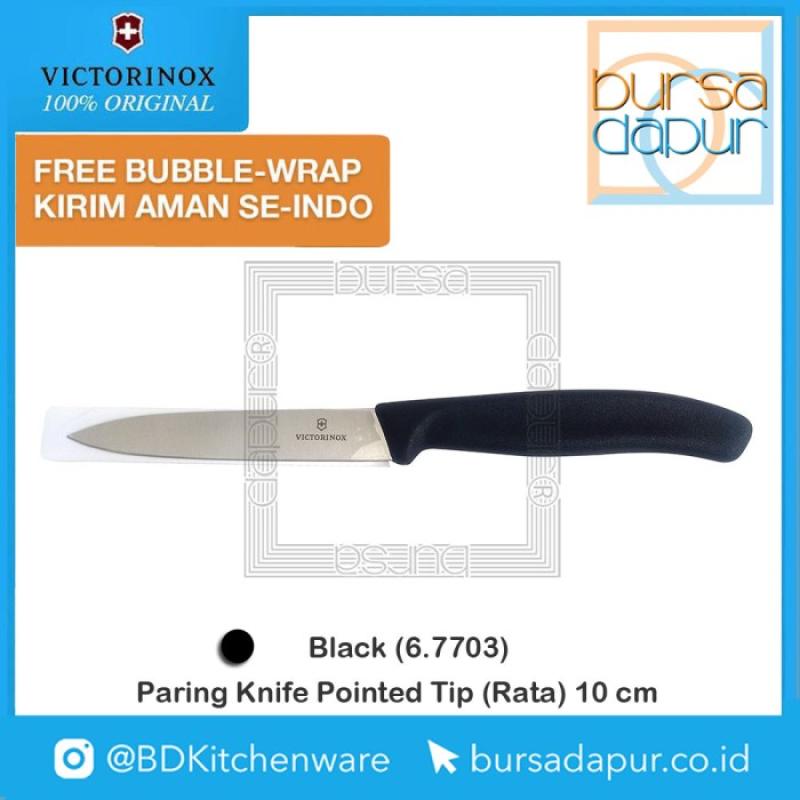 Promo Pisau 6.7703 Victorinox Black Paring Knife Pointed Tip rata 10 Cm Diskon 61 Di Seller Bj Kitchstore Cengkareng Timur Kota Jakarta Barat Blibli