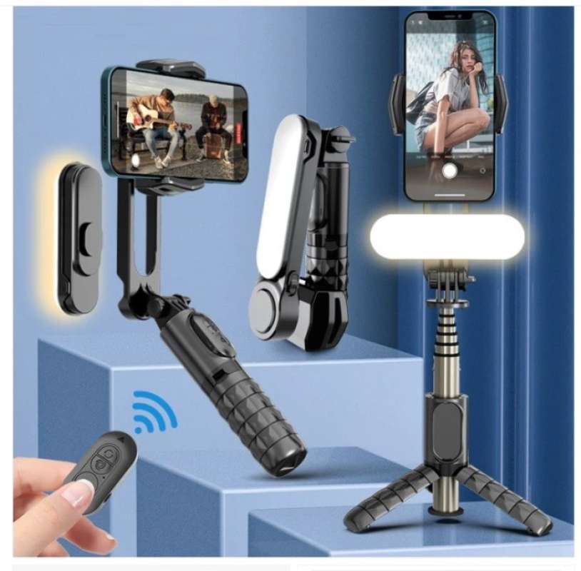 Promo GIMBAL STABILIZER L09 SELFIE STICK TRIPOD SHOOTER LAMPU HP