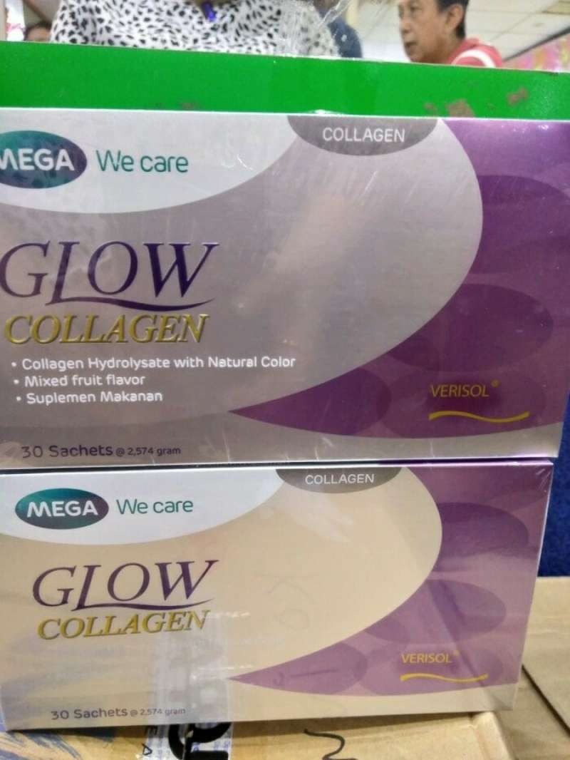 Promo GLOW COLLAGEN isi 30 vitamin utk awet muda,mega we care, Diskon