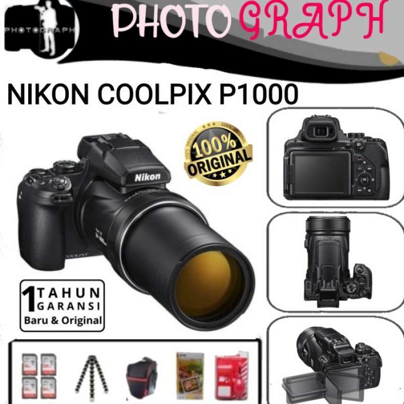 Promo NIKON COOLPIX P1000 SUPER ZOOM /NIKON P1000 Diskon 23% di Seller ...