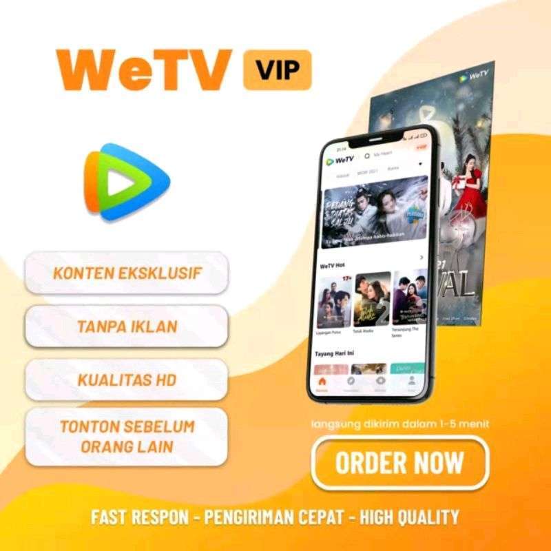 Jual Layanan WeTV VIP Premium Nonton Full Sepuasnya - Aktif 1 Tahun di