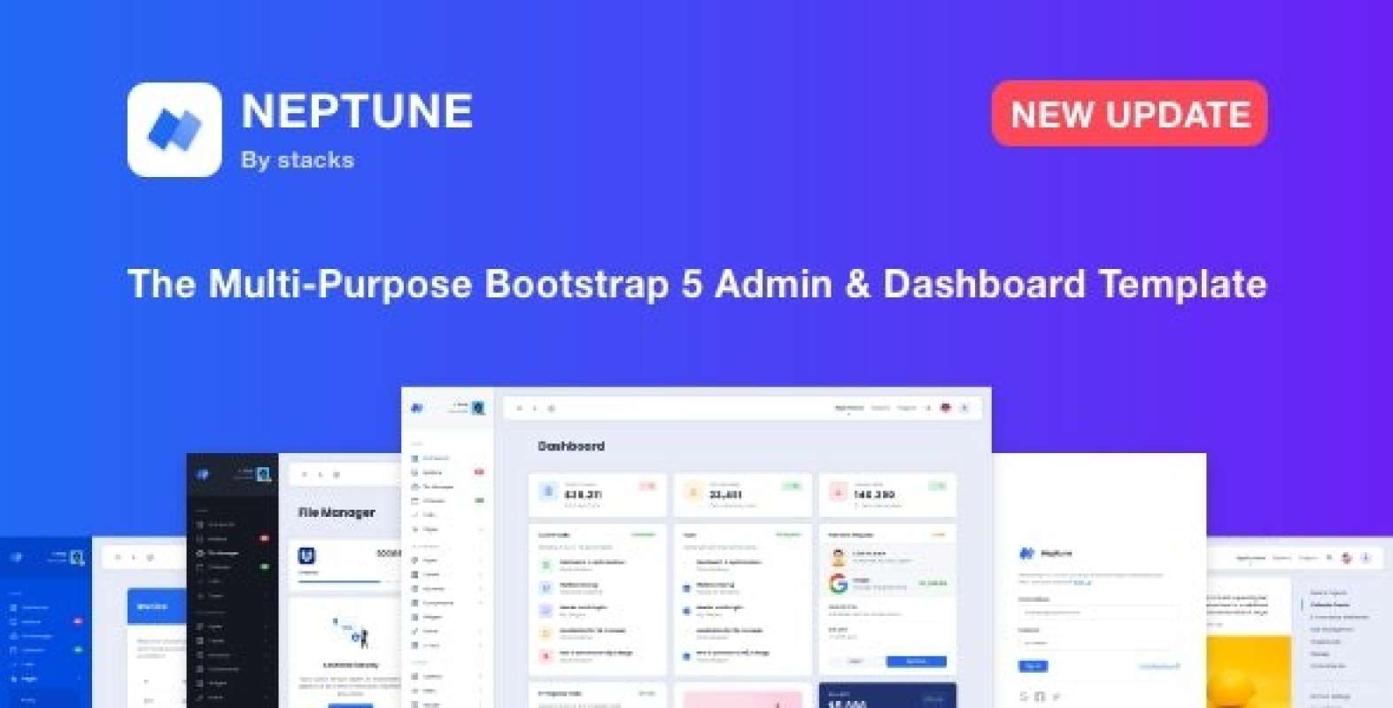 Jual Bootstrap 5 - Neptune v1.2 | Multi-Purpose Admin Dashboard ...