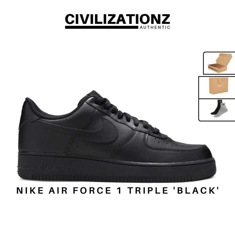 sepatu nike air force 1 black