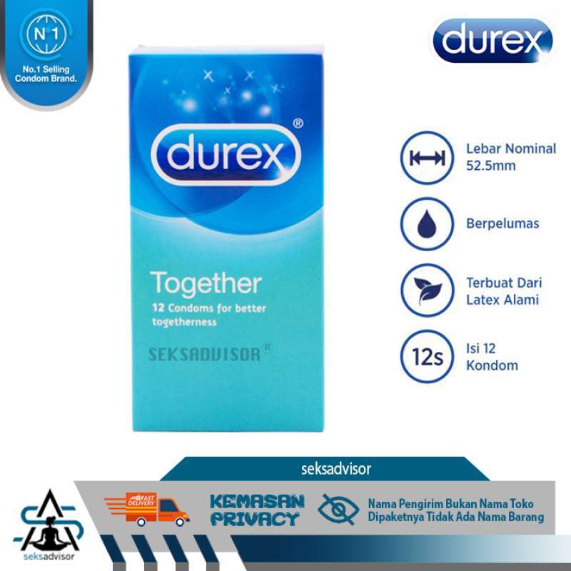 Promo KONDOM DUREX TOGETHER. Condom Dengan Lubricant Lebih Banyak 12
