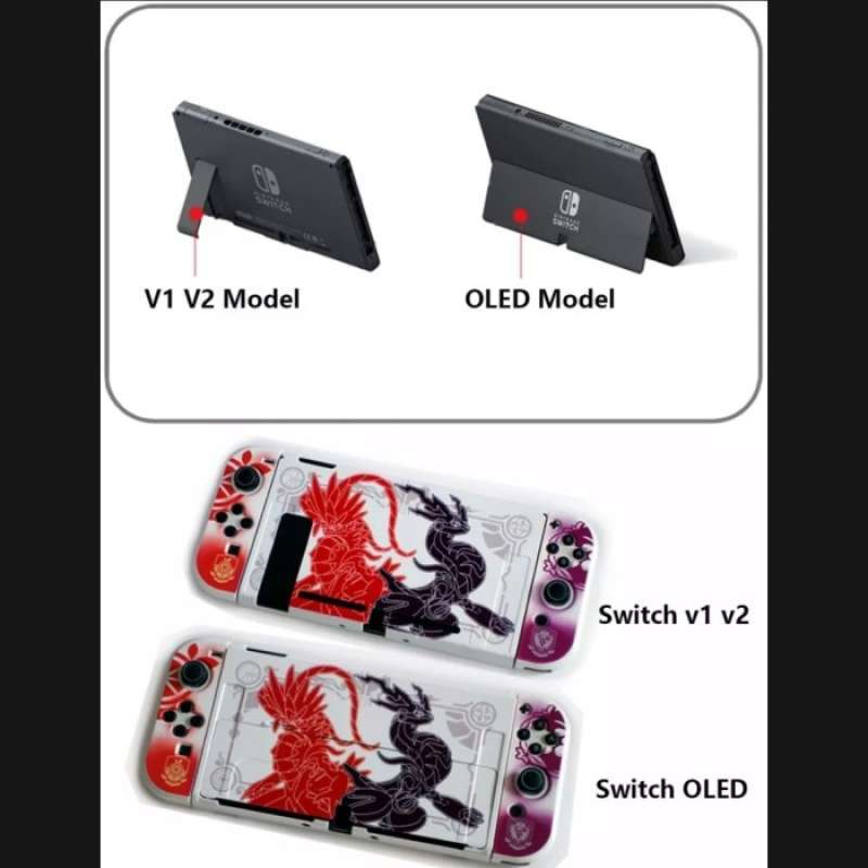 Jual Pokemon Scarlet Violet Body Case / Dock Nintendo Switch V1 V2 Oled ...