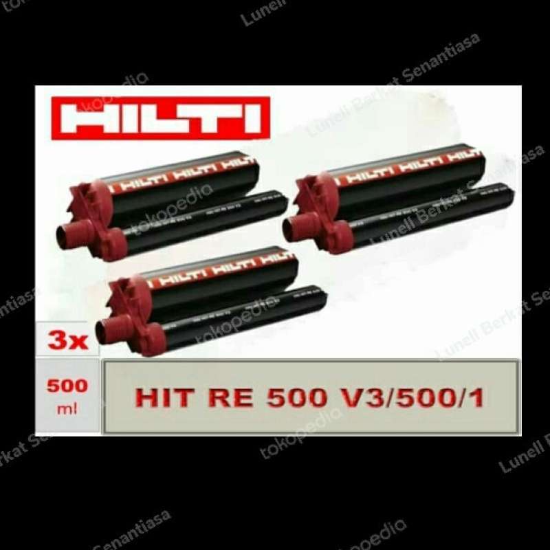 Jual Hit Re 500v3,500ml, 3 Pcs, Chem.anchor Hilti, Lem Angkur,beton