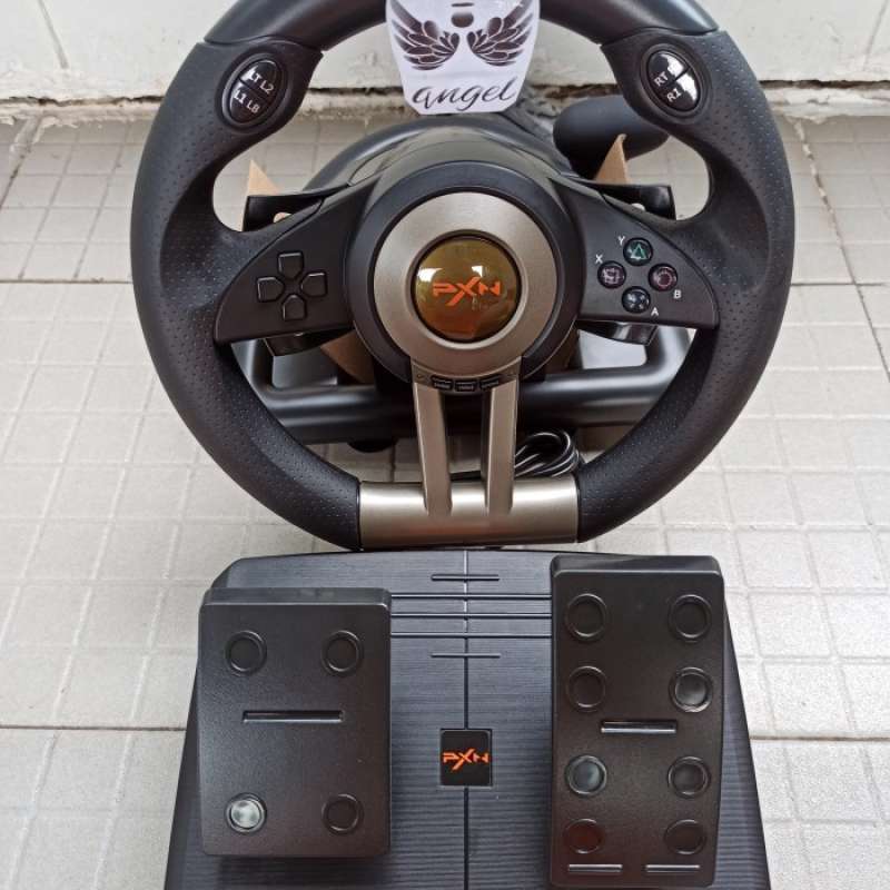Promo Pxn V3Ii Vibration Motor Racing Game Steering Wheel With Pedal Ps ...