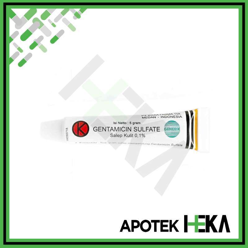 Jual Gentamicin Sulfate 0.1% 5 g Salep Kimia Farma di Seller Apotek ...