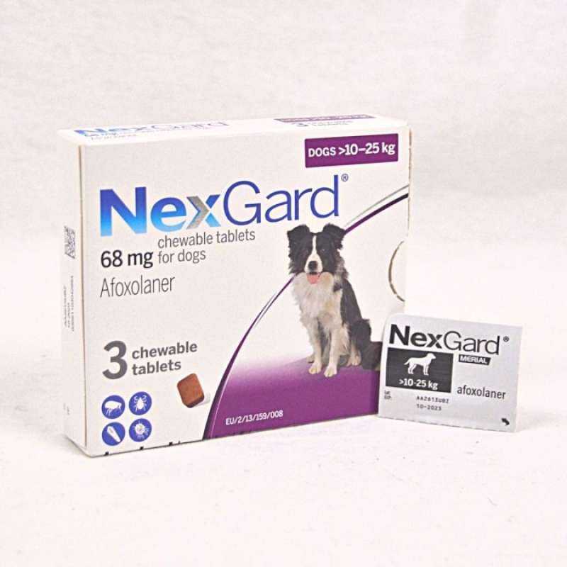 Promo Nexgard Obat Kutu Anjing Flea And Tick Chewable Tablets 1025Kg