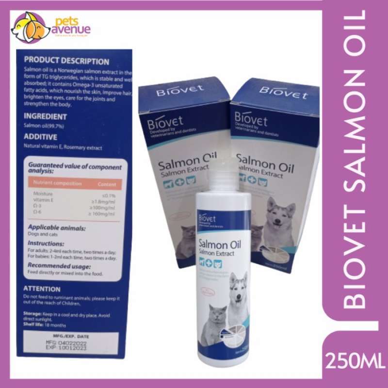 Promo Biovet Salmon Oil 250Ml Vitamin Atau Minyak Ikan Untuk Anjing Promo Biovet Salmon Oil 250Ml Vitamin Atau Minyak Ikan Untuk Anjing