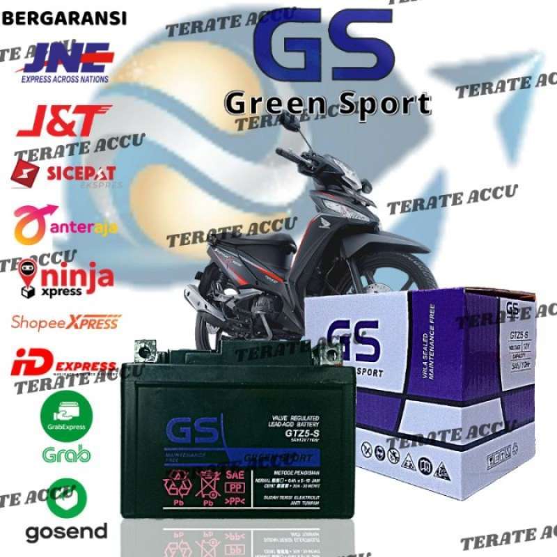 Promo Aki Motor Honda Scoopy GS Y GTZ 5S MF Accu Kering Murah Diskon 23