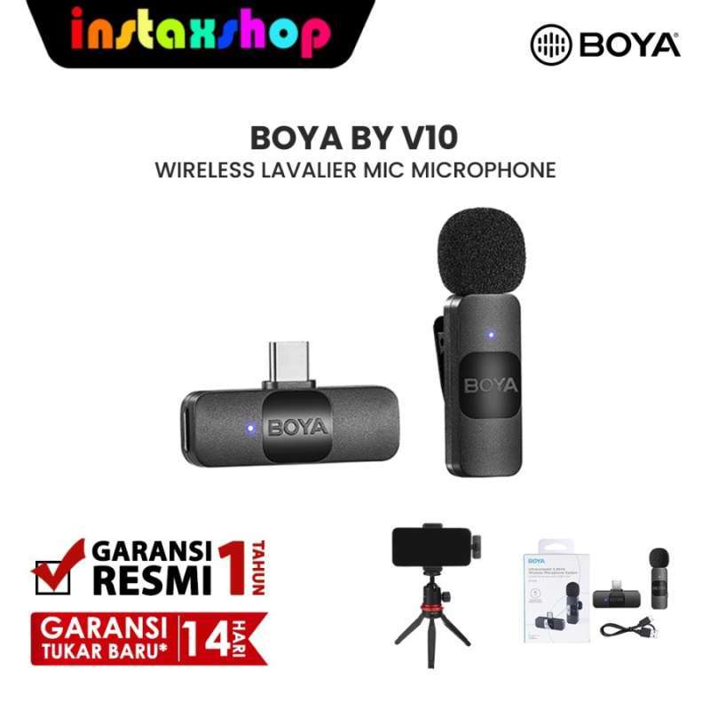 Jual Boya Byv10 Microphone Wireless 2.4ghz System Di