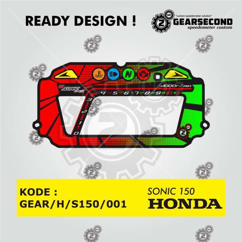 Jual Ready Design Panel Speedometer Custom Sonic 150 - Gearsecond ...