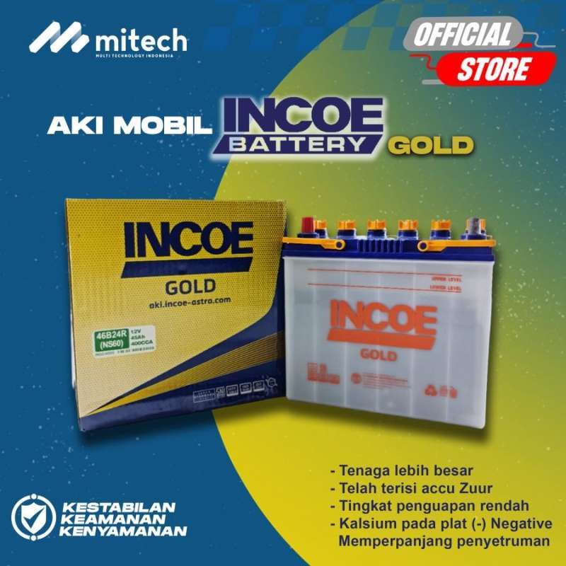 Jual Aki Mobil Toyota Avanza Incoe Gold Astra Ns60 Aki Basah 12v / 45