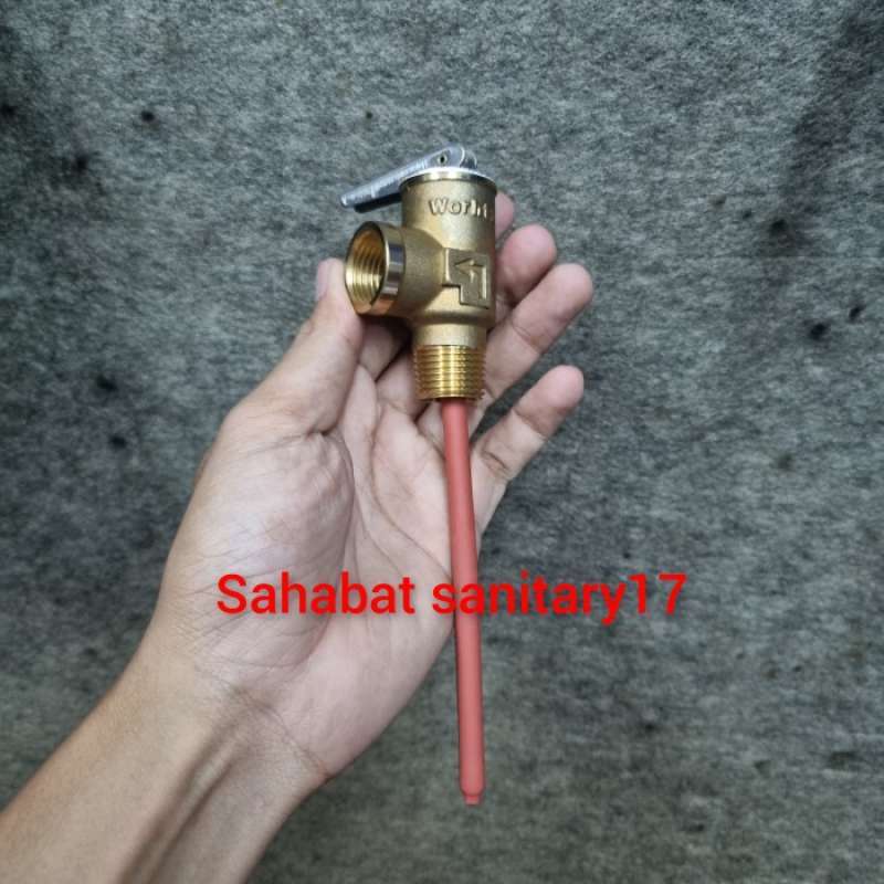 Promo Safety Valve Water Heater Wika Solahart Ukuran 1/2 Inch Kuningan
