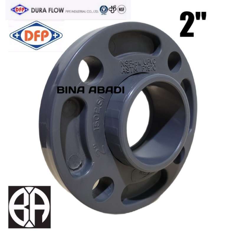 Promo Vanstone Flange Size 2 Inch PVC Sch 80 Socket ANSI 150 DURAFLOW