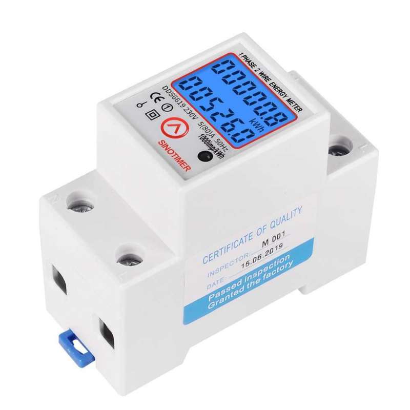 Promo Meteran Listrik Digital Din Rail kWh Meter Single Phase 230V