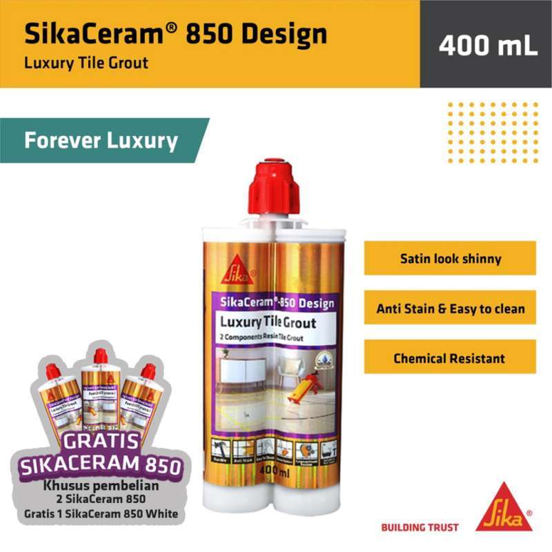 Jual Sika SikaCeram 850 Design Tile Grout Epoxy Glitter Pengisi Nat