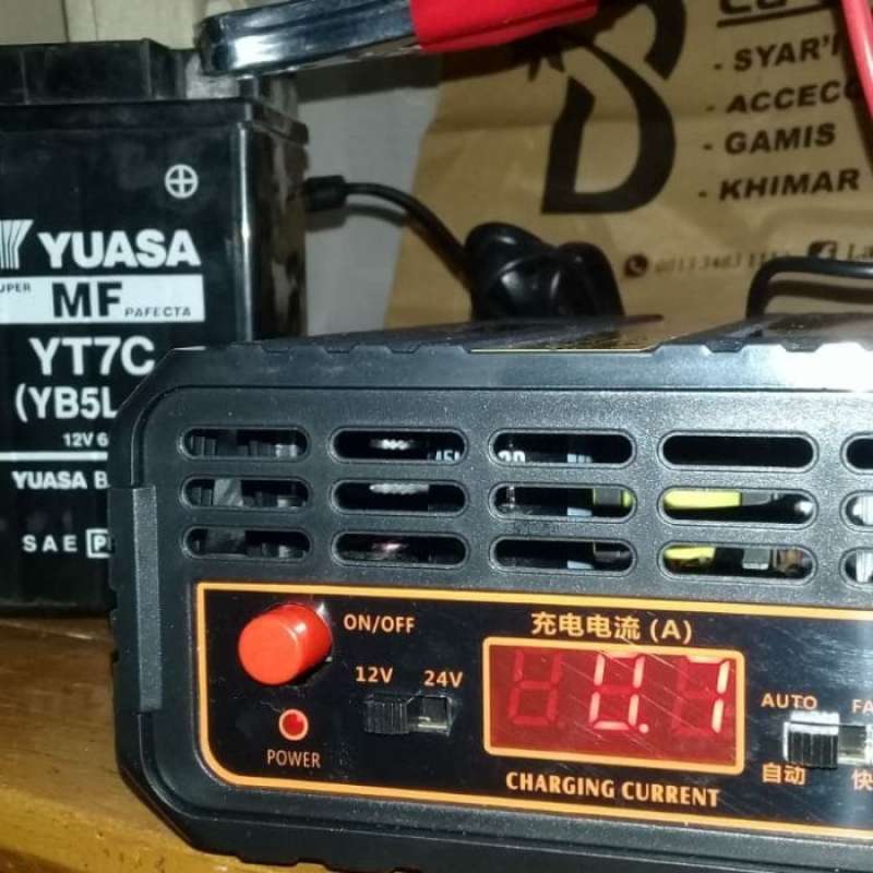 Jual Charger Charge Alat Cas Aki Accu 20A Suoer Otomatis Mobil Motor di