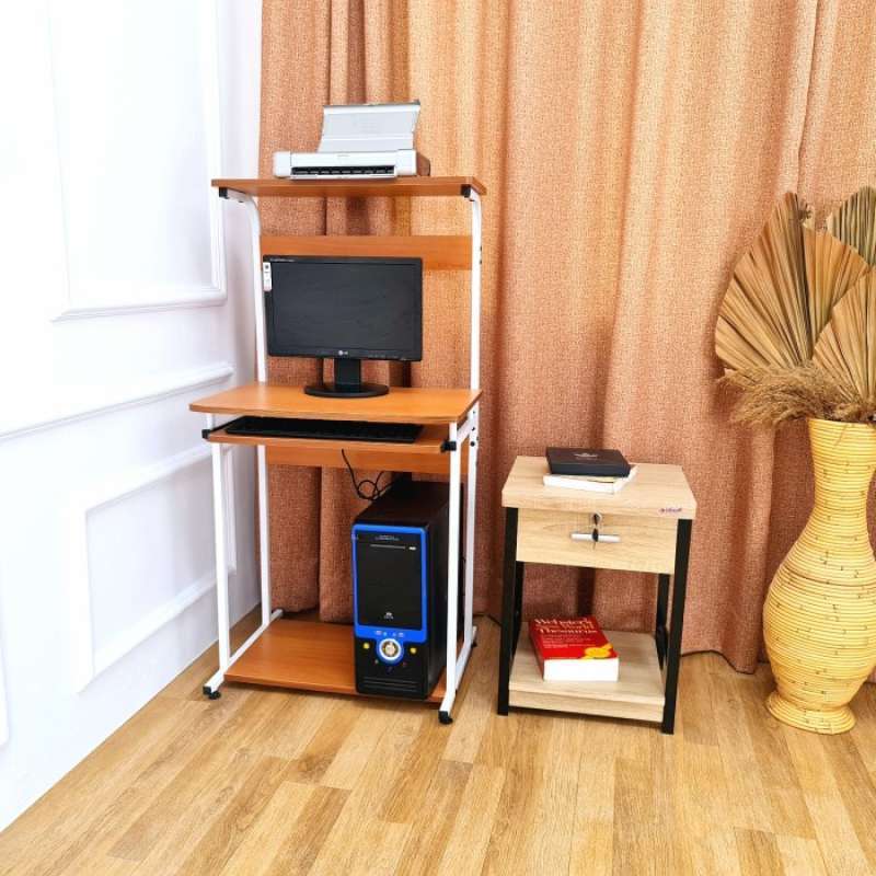 Promo Meja Pc Rangka Besi Meja Komputer Minimalis Meja Gaming Moderen ...
